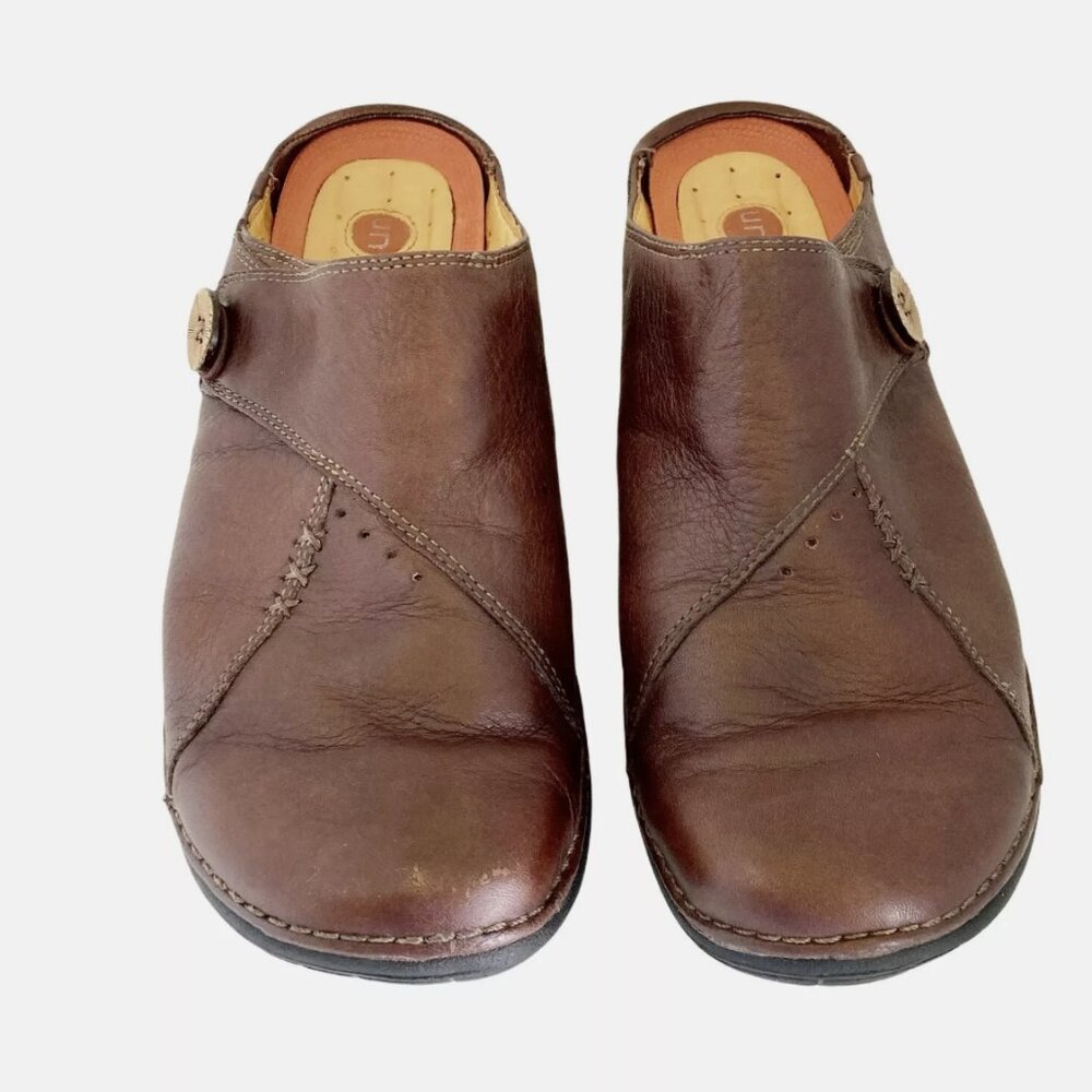 Clarks Unstructured Slip On Open Back Comfort Loa… - image 1